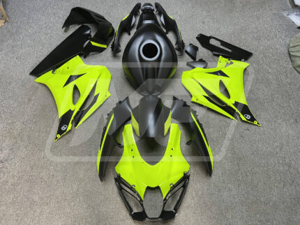 Suzuki GSXR 1000 2017-2025 Matte Black & Gloss High Vis Yellow ABS Fairings | Monster Fairings