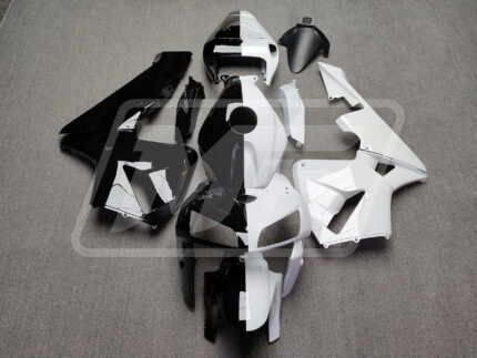 Honda CBR600RR 2005-2006 Gloss Black & White Split ABS Fairings | Monster Fairings