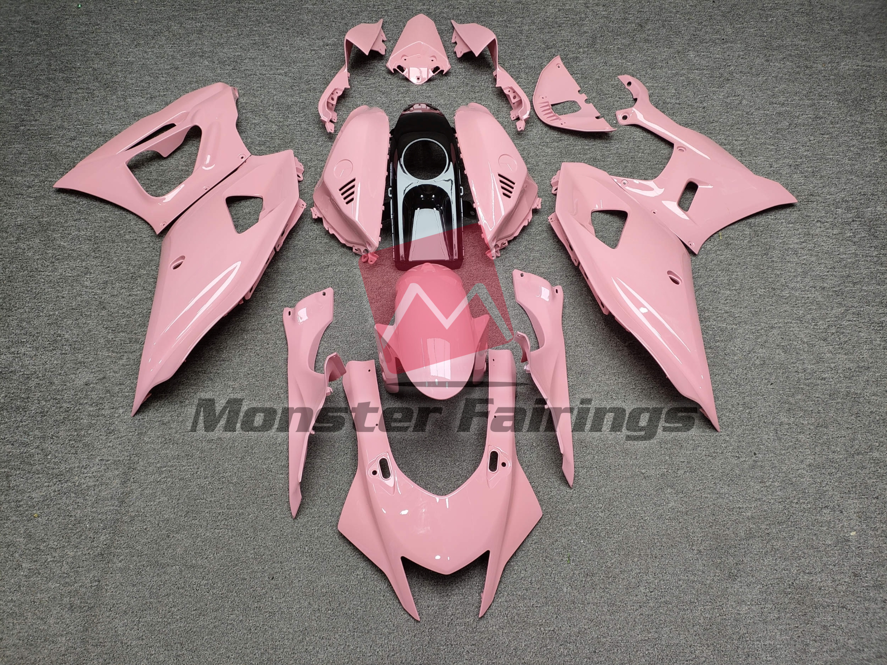 Yamaha R7 2021-2025 Gloss Pink & Black ABS Fairings | Monster Fairings