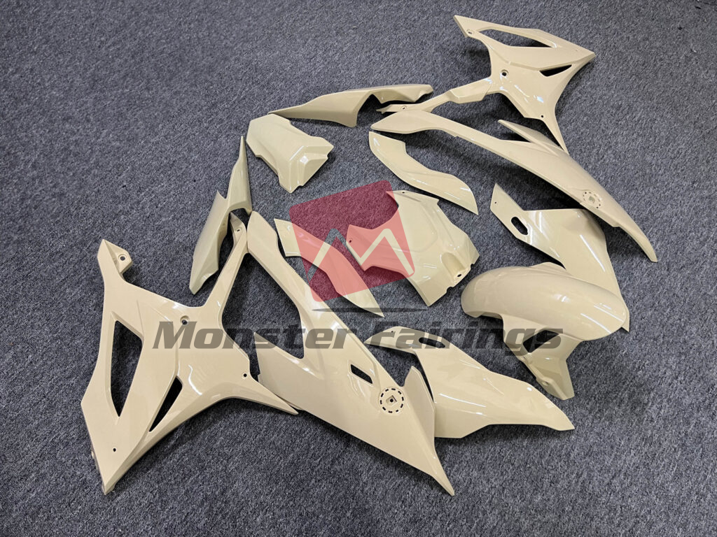BMW S1000RR custom ABS fairings 2019 - 2022 in Gloss Desert Tan - durable replacement kit, Monster Fairings