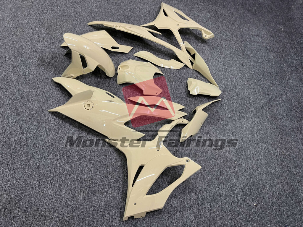 2019 - 2022 BMW S1000RR Gloss Desert Tan fairing set - ABS injection, custom painted by Monster Fairings