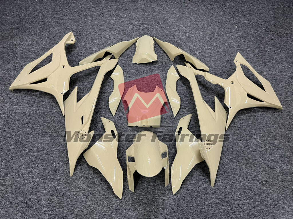 BMW S1000RR 2019 - 2022 Gloss Desert Tan ABS fairings - custom motorcycle bodywork kit by Monster Fairings