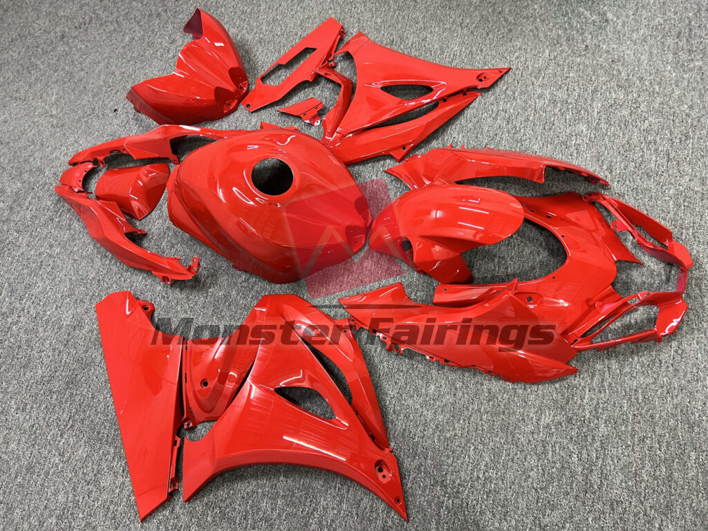 Gloss Red ABS fairings for Suzuki GSXR 1000 2017 - 2025 - premium OEM fit kit by Monster Fairings