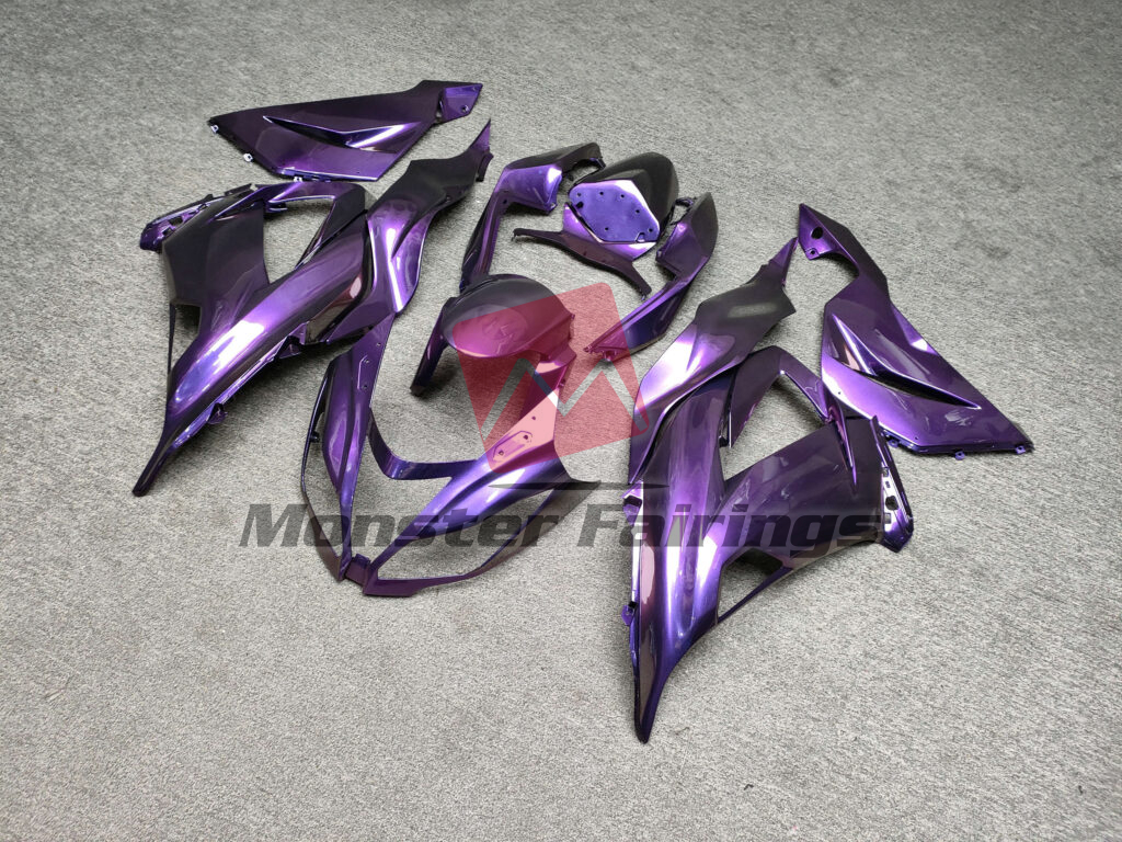 Gloss Deep Purple ABS fairings for Kawasaki ZX6R 2013 - 2018 - premium OEM fit kit by Monster Fairings