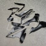 Triumph Daytona 675 2013 - 2017 ABS fairings, Gloss Pearl White With Blue Flakes & Matte Black - high - quality motorcycle kit by Monster Fairings