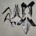 Monster Fairings ABS fairing kit for Triumph Daytona 675 2013 - 2017 - Gloss Pearl White With Blue Flakes & Matte Black, precise OEM fit
