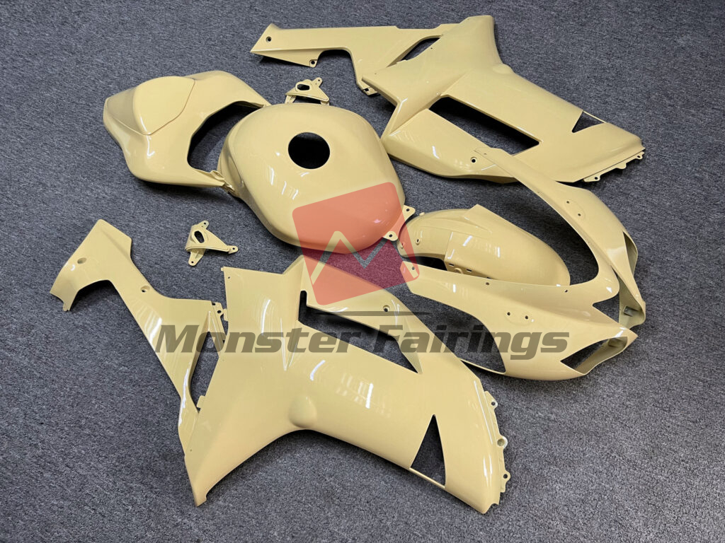 Gloss Light Yellow ABS fairings for Kawasaki ZX6R 2007 - 2008 - premium OEM fit kit by Monster Fairings