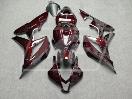 Honda CBR600RR 2007-2008 Gloss Maroon Red Carbon Fiber Style ABS Fairings | Monster Fairings