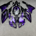 BMW S1000RR 2015 - 2016 Gloss Purple & Black Forged Carbon Fiber ABS fairings - custom motorcycle bodywork kit by Monster Fairings