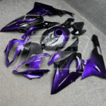 BMW S1000RR custom ABS fairings 2015 - 2016 in Gloss Purple & Black Forged Carbon Fiber - durable replacement kit, Monster Fairings