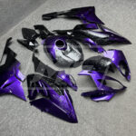 Gloss Purple & Black Forged Carbon Fiber ABS fairings for BMW S1000RR 2015 - 2016 - premium OEM fit kit by Monster Fairings