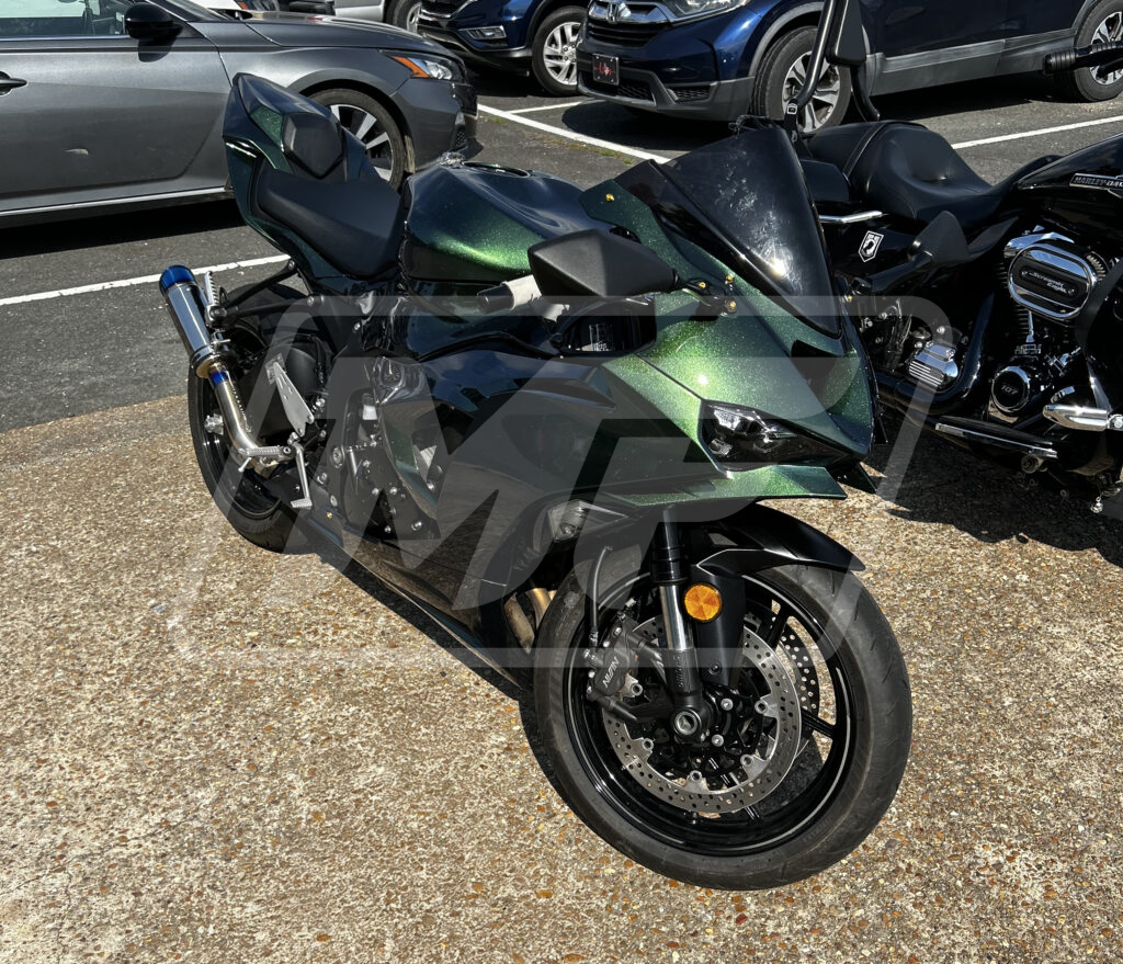 Gloss Metallic Green ABS fairings for Kawasaki ZX6R 2024 - 2025 - premium OEM fit kit by Monster Fairings