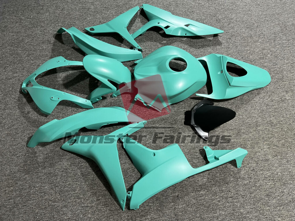 2007 - 2008 Honda CBR600RR Matte Turquoise fairing set - ABS injection, custom painted by Monster Fairings