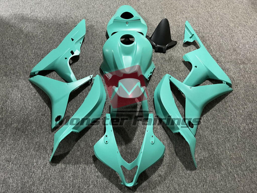 Honda CBR600RR 2007 - 2008 Matte Turquoise ABS fairings - custom motorcycle bodywork kit by Monster Fairings