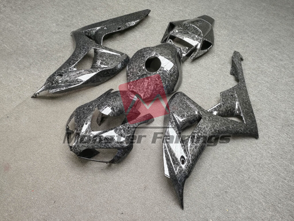 Honda CBR1000RR custom ABS fairings 2006 - 2007 in Gloss Forged Carbon Fiber Style - durable replacement kit, Monster Fairings