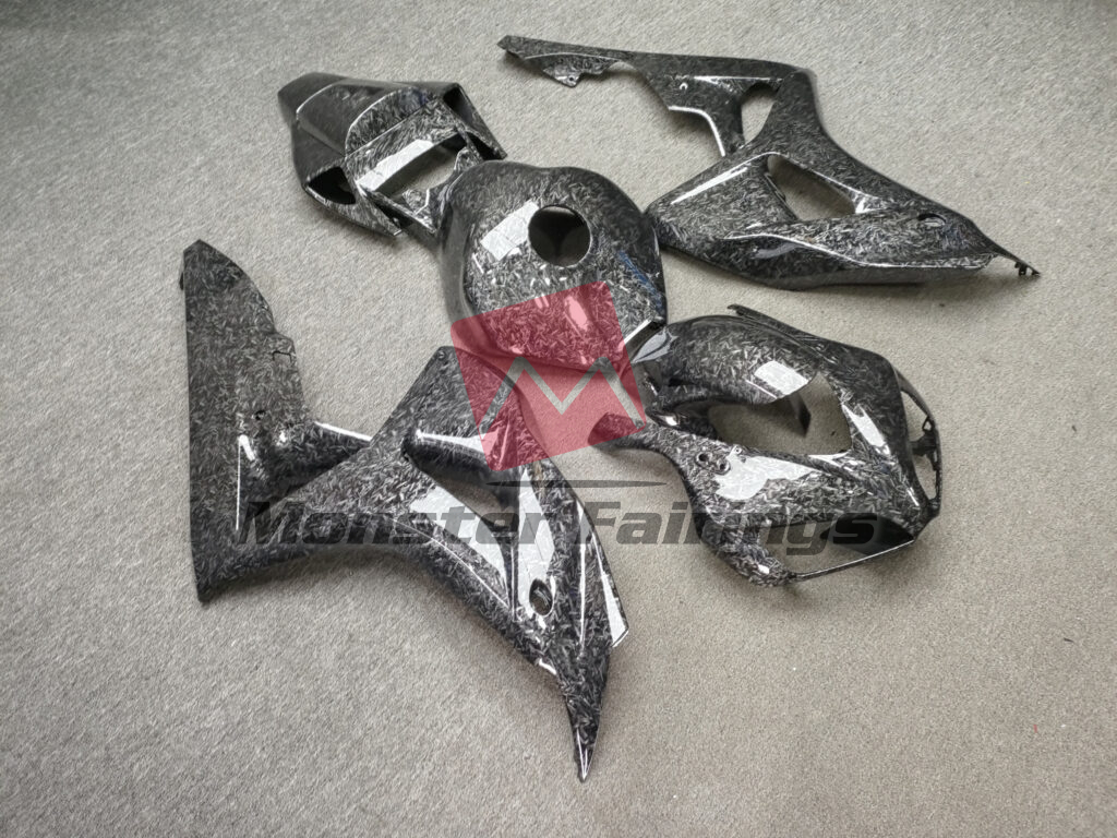 Gloss Forged Carbon Fiber Style ABS fairings for Honda CBR1000RR 2006 - 2007 - premium OEM fit kit by Monster Fairings