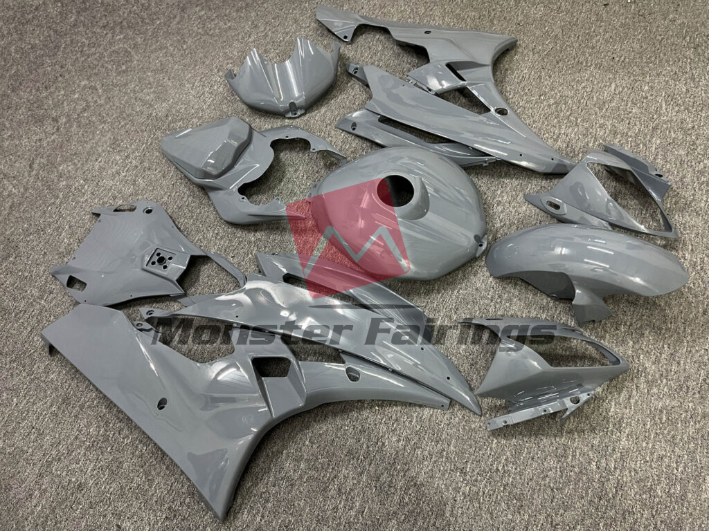 Gloss Nardo Gray ABS fairings for Yamaha R6 2006 - 2007 - premium OEM fit kit by Monster Fairings