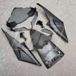 Honda CBR600RR 2005 - 2006 ABS fairings, Matte Black & Red Split - high - quality motorcycle kit by Monster Fairings