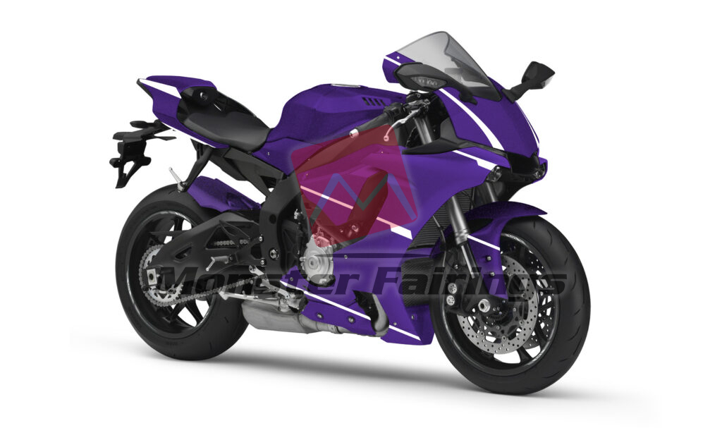 Gloss Purple & White ABS fairings for Yamaha R1 2015 - 2019 - premium OEM fit kit by Monster Fairings