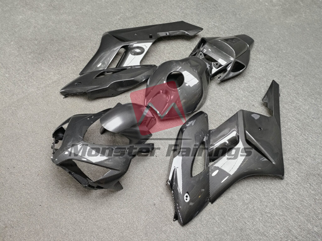 Gloss Carbon Fiber Style ABS fairings for Honda CBR1000RR 2004 - 2005 - premium OEM fit kit by Monster Fairings