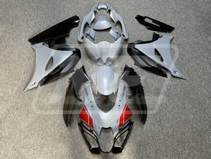 Suzuki GSXR 1000 2017-2025 Matte Nardo Gray & Black With Red ABS Fairings | Monster Fairings
