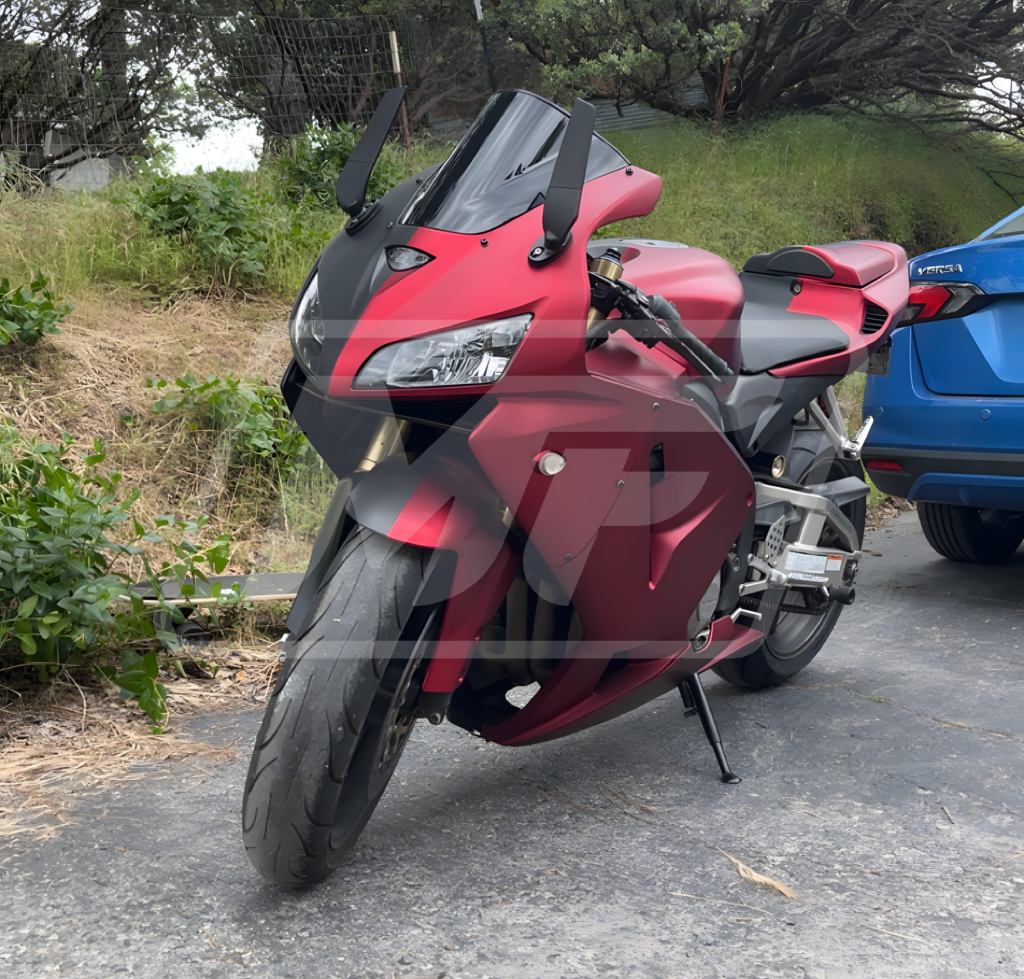 Matte Black & Red Split ABS fairings for Honda CBR600RR 2005 - 2006 - premium OEM fit kit by Monster Fairings