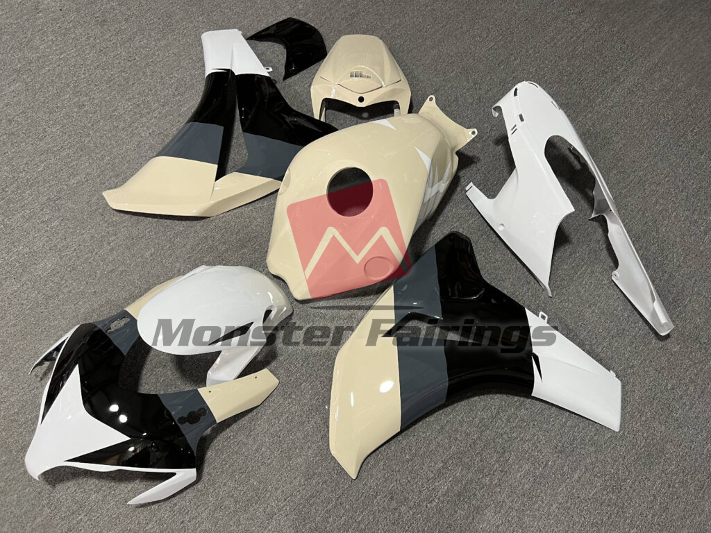 Gloss Desert Tan, Black With White & Nardo Gray ABS fairings for Honda CBR1000RR 2008 - 2011 - premium OEM fit kit by Monster Fairings