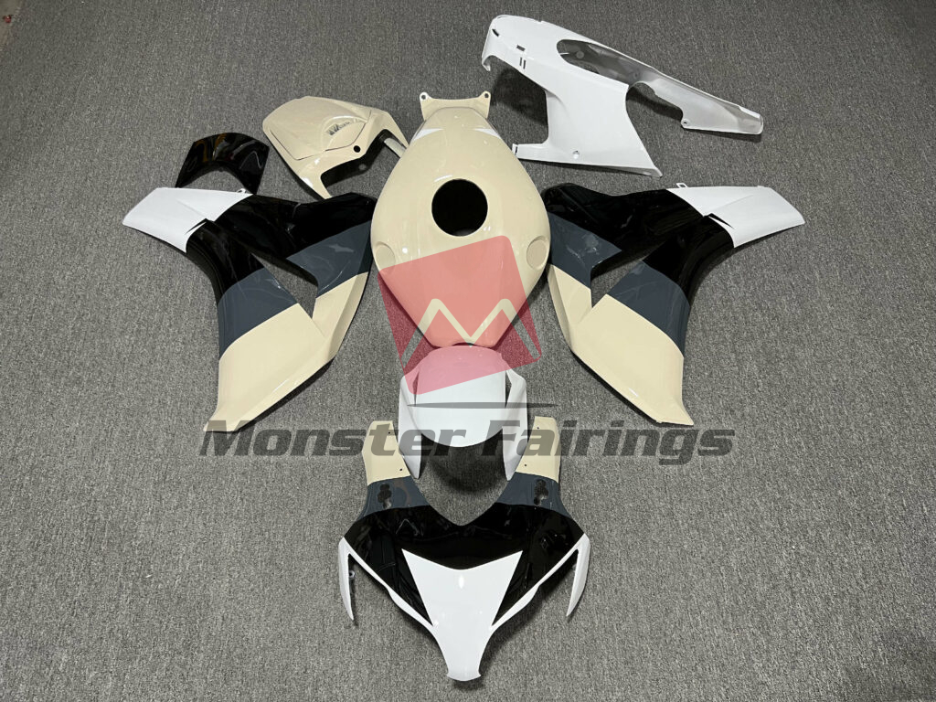 Honda CBR1000RR 2008 - 2011 Gloss Desert Tan, Black With White & Nardo Gray ABS fairings - custom motorcycle bodywork kit by Monster Fairings
