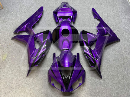 Honda CBR1000RR 2006-2007 Gloss Purple With Black ABS Fairings | Monster Fairings