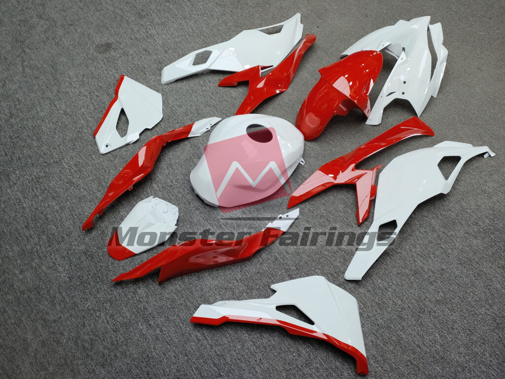 Monster Fairings ABS fairing kit for Kawasaki ZX - 4RR 2020 - 2024 - Gloss White & Red, precise OEM fit