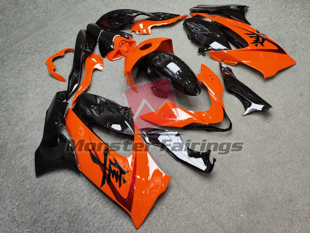 Gloss Black & Orange ABS fairings for Suzuki GSXR 1300 2021 - 2025 - premium OEM fit kit by Monster Fairings