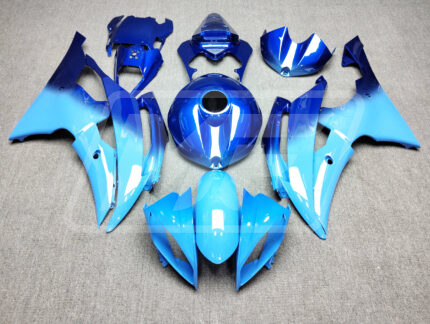 Yamaha R6 2008-2016 Gloss Blue Gradient ABS Fairings | Monster Fairings