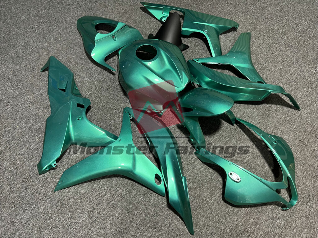 Honda CBR600RR custom ABS fairings 2007 - 2008 in Gloss Candy Green - durable replacement kit, Monster Fairings