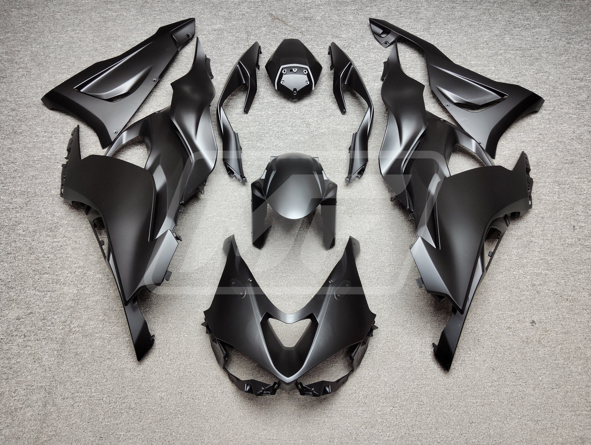 Kawasaki ZX6R 2024-2025 Matte Black ABS Fairings | Monster