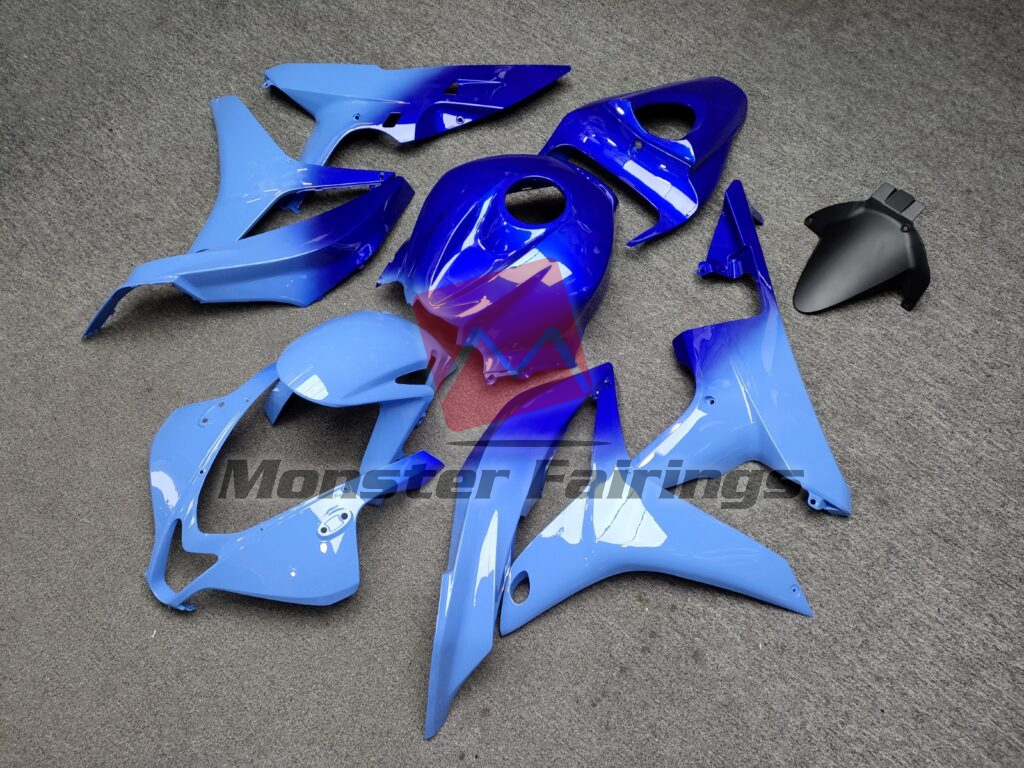 Honda CBR600RR custom ABS fairings 2007 - 2008 in Gloss Blue Gradient - durable replacement kit, Monster Fairings