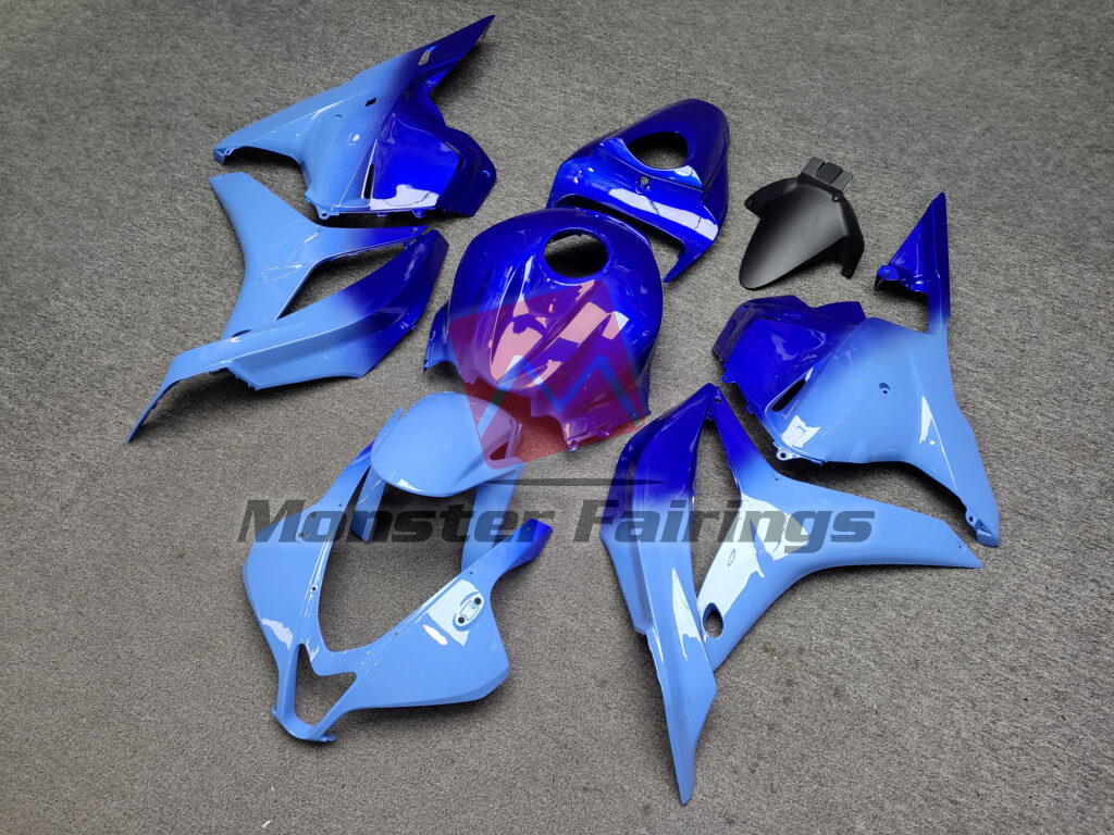 Honda CBR600RR custom ABS fairings 2009 - 2012 in Gloss Blue Gradient - durable replacement kit, Monster Fairings