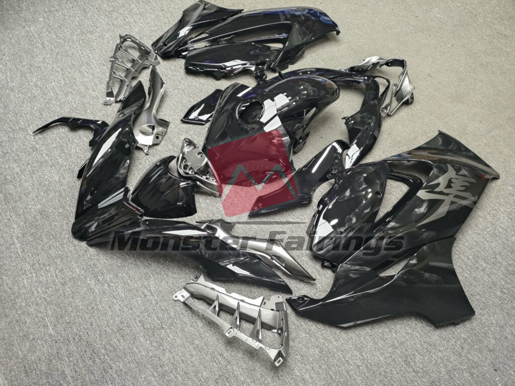 Gloss Black & Dark Gray ABS fairings for Suzuki GSXR 1300 2021 - 2025 - premium OEM fit kit by Monster Fairings