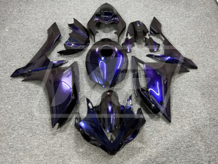 Yamaha R1 2007-2008 Gloss Purple Gradient & Black ABS Fairings | Monster Fairings