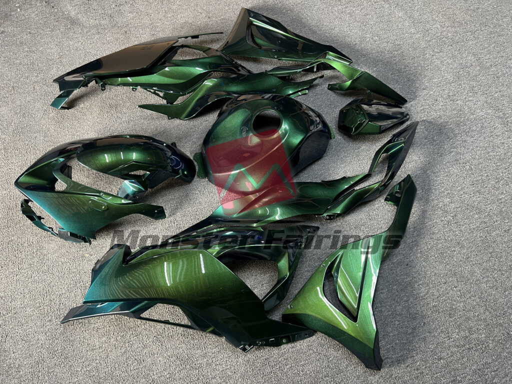 Monster Fairings ABS fairing kit for Kawasaki ZX6R 2024 - 2025 - Gloss Metallic Green, precise OEM fit