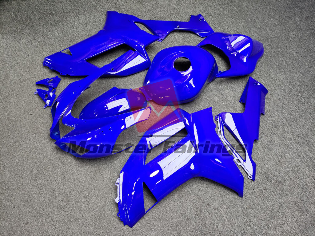Gloss Vibrant Blue ABS fairings for Kawasaki ZX6R 2007 - 2008 - premium OEM fit kit by Monster Fairings