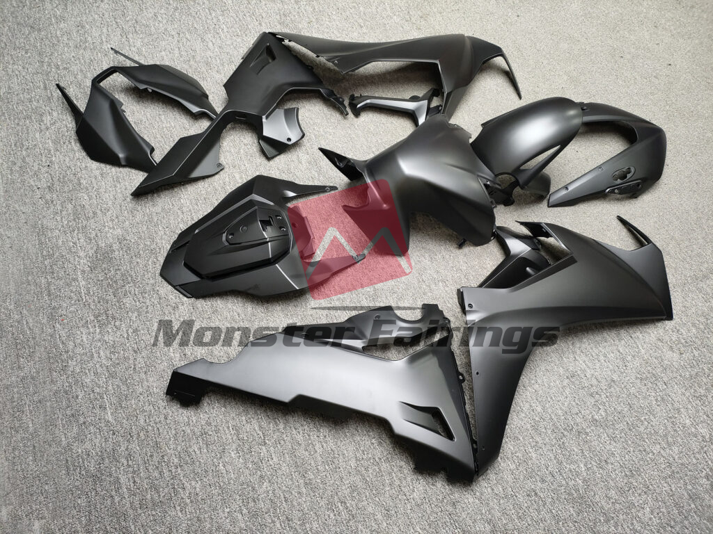 2017 - 2025 Honda CBR1000RR Matte Black fairing set - ABS injection, custom painted by Monster Fairings
