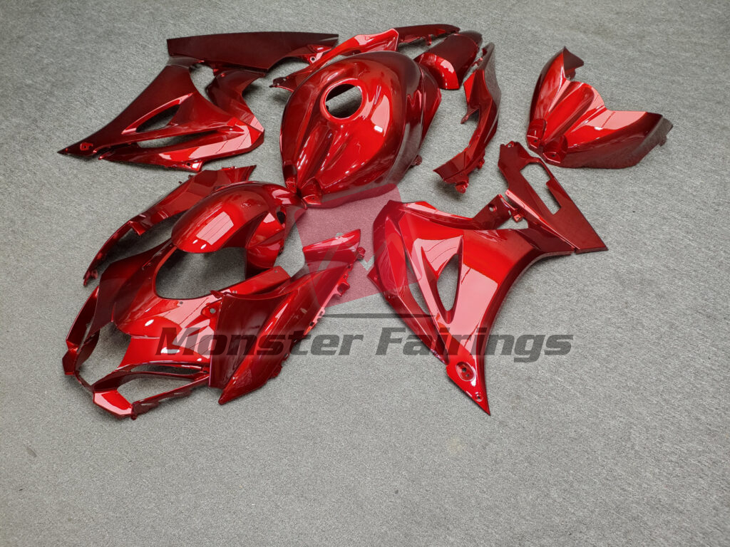 Gloss Candy Red ABS fairings for Suzuki GSXR 1000 2017 - 2025 - premium OEM fit kit by Monster Fairings