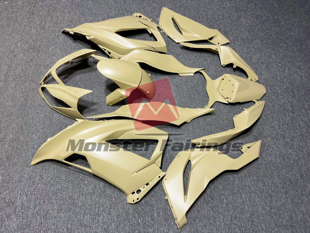 Kawasaki ZX6R custom ABS fairings 2013 - 2018 in Matte Desert Tan - durable replacement kit, Monster Fairings