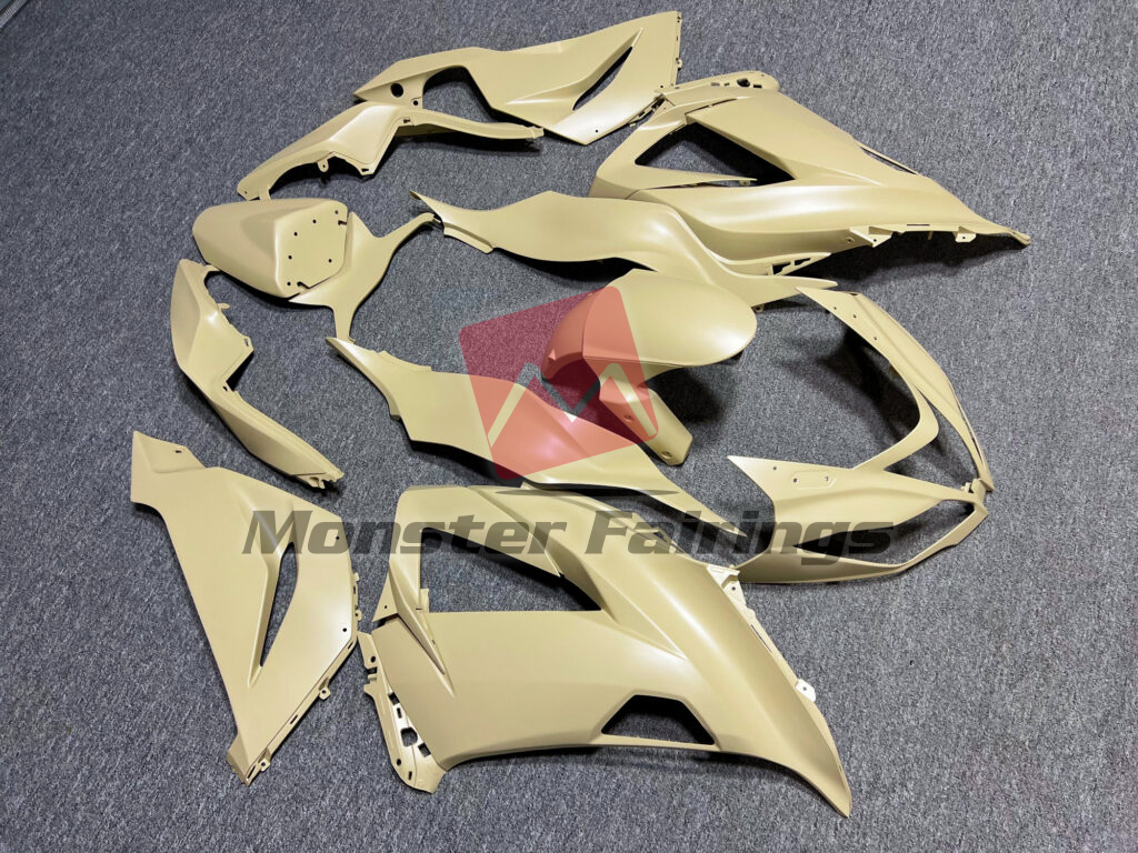 2013 - 2018 Kawasaki ZX6R Matte Desert Tan fairing set - ABS injection, custom painted by Monster Fairings