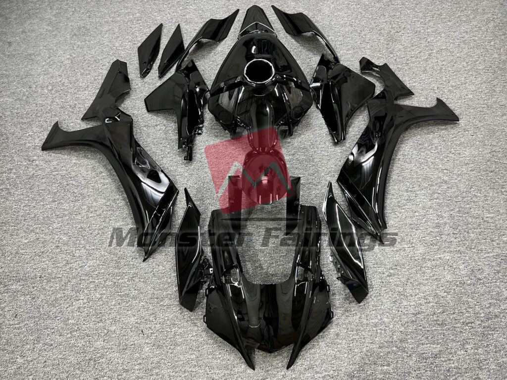 Yamaha R1 2020 - 2025 Gloss Black ABS fairings - custom motorcycle bodywork kit by Monster Fairings