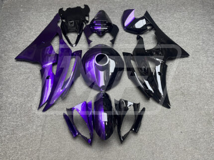 Yamaha R6 2008-2016 Gloss Purple & Black Split ABS Fairings | Monster Fairings