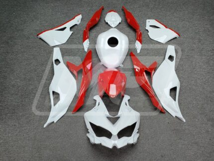 Kawasaki ZX-4RR 2020-2026 Gloss White & Red ABS Fairings | Monster Fairings