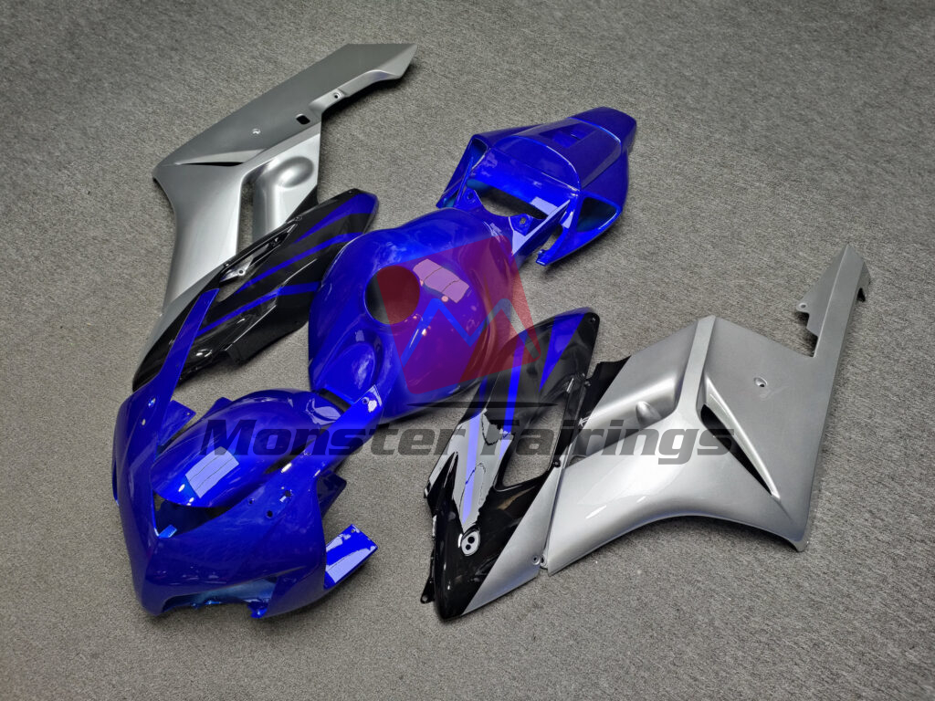 Gloss Blue & Silver With Black ABS fairings for Honda CBR1000RR 2004 - 2005 - premium OEM fit kit by Monster Fairings