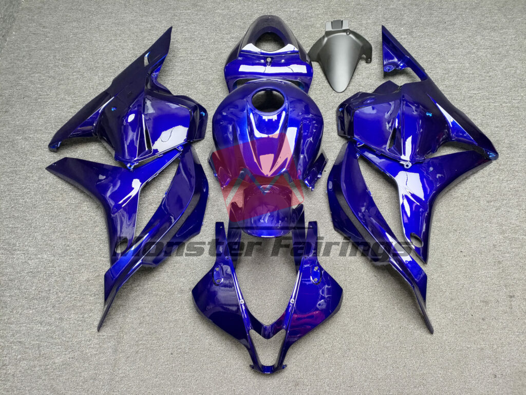 Honda CBR600RR 2009 - 2012 Gloss Deep Blue ABS fairings - custom motorcycle bodywork kit by Monster Fairings