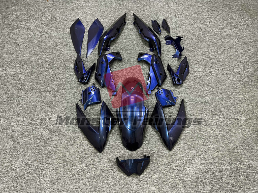Yamaha XJ6 2009 - 2012 Gloss Purple Chameleon ABS fairings - custom motorcycle bodywork kit by Monster Fairings